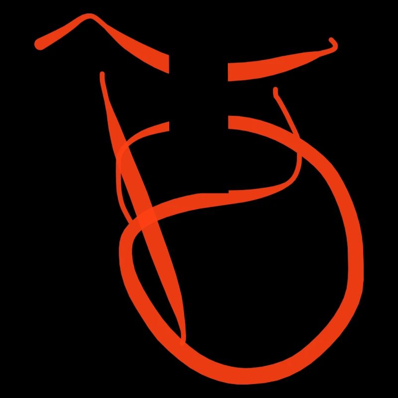 Orange B sur pull noir