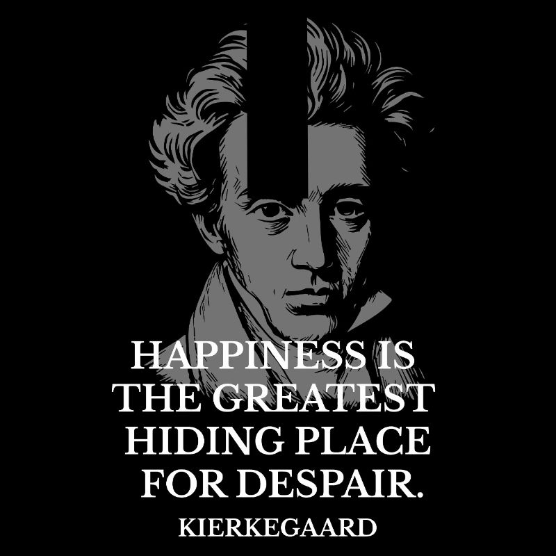 Kierkegaard Glückszitat-Tee