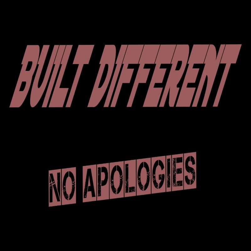 Construit différemment – Aucune excuse | Sweat à capuche unisexe