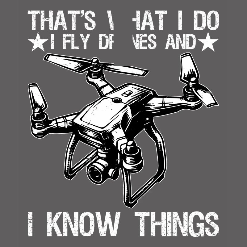 I Fly Drones And I Know Things Funny Drone Pilot 