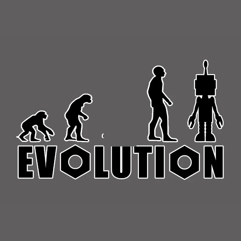 Evolution von Mensch zu Android
