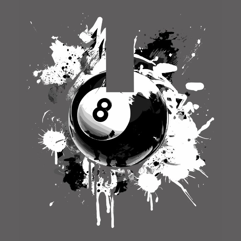 Conception créative de billard à 8 boules