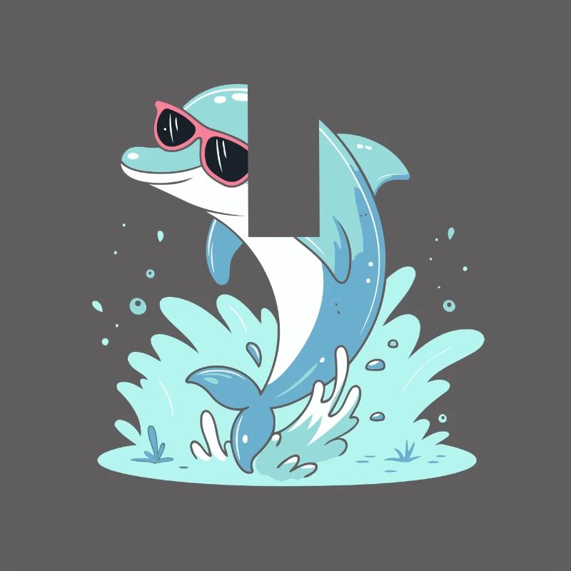 Delfin-Sommer-Pinkbrille