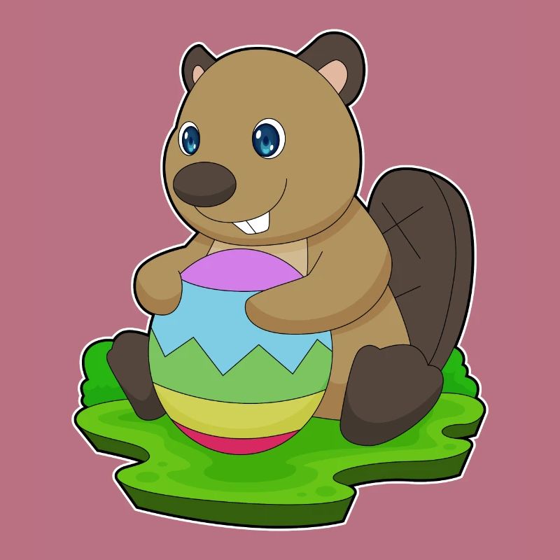 Beaver Easter Easter Egg