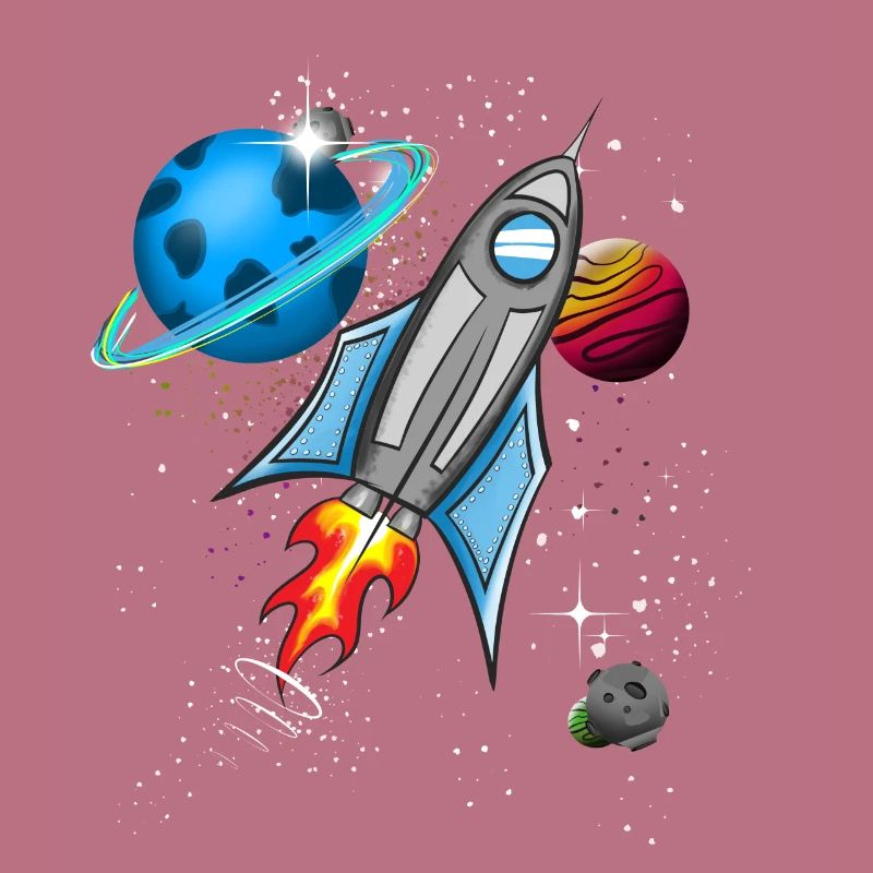 Fusée dans l’espace
