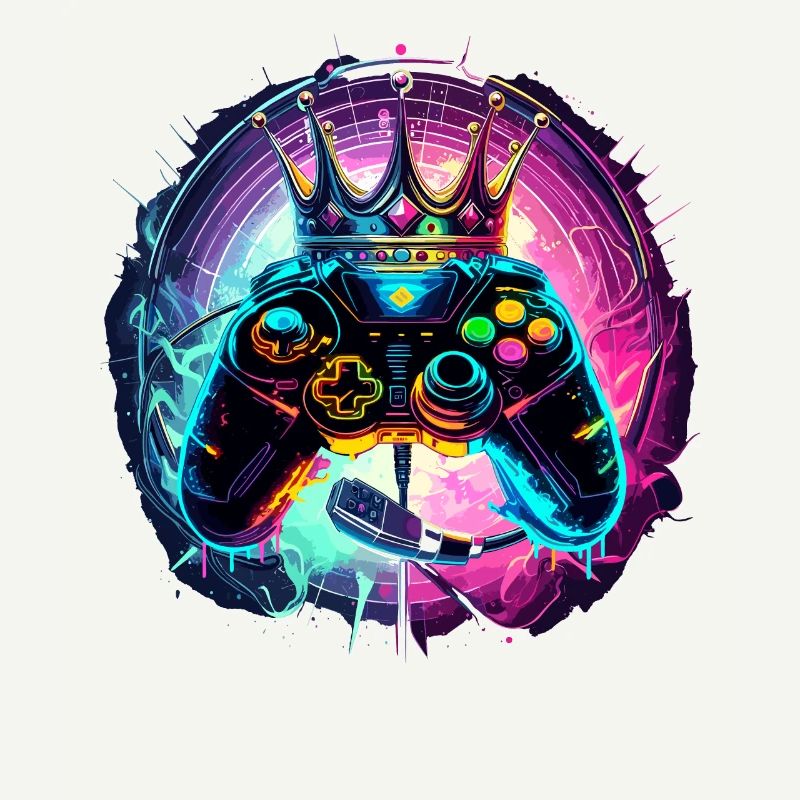 Gaming Controller mit Headset und Krone