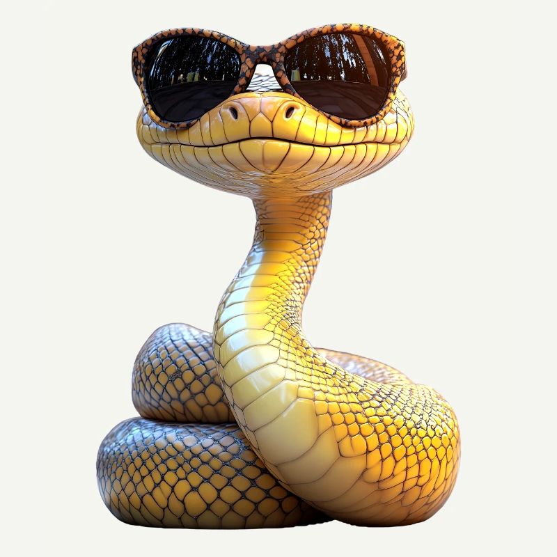 Serpent Python Cobra Mamba Serpent à sonnettes Serpent