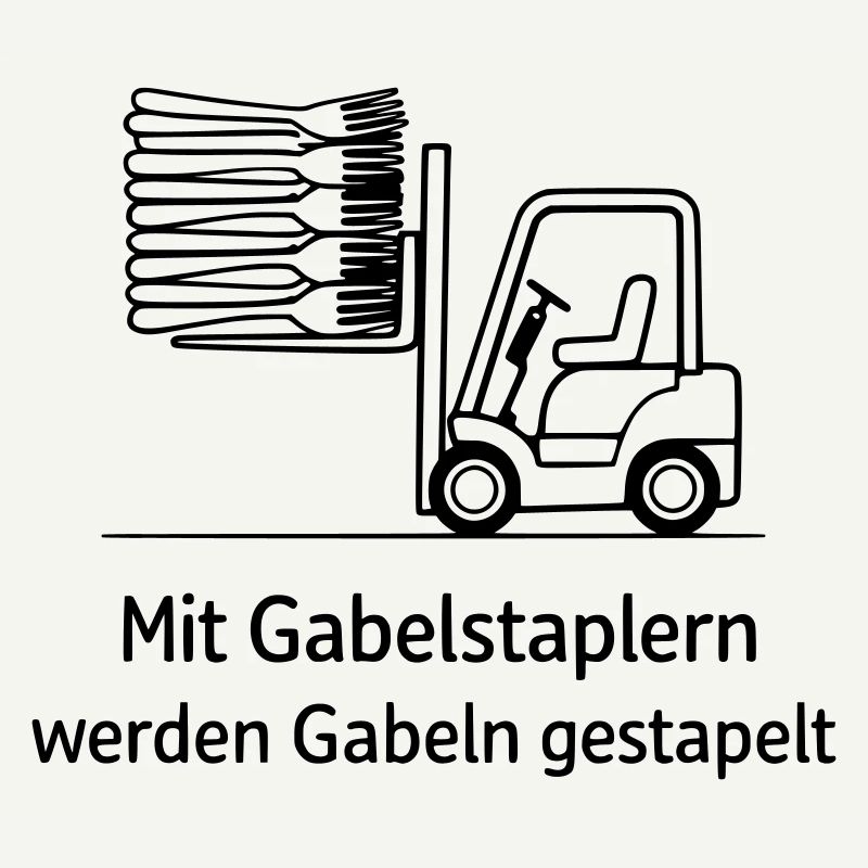 forklift pun fork stacking