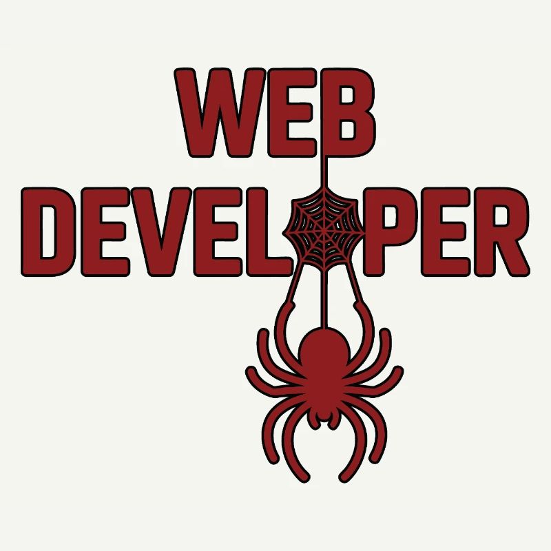 Web Developer Spider Logo Shirt