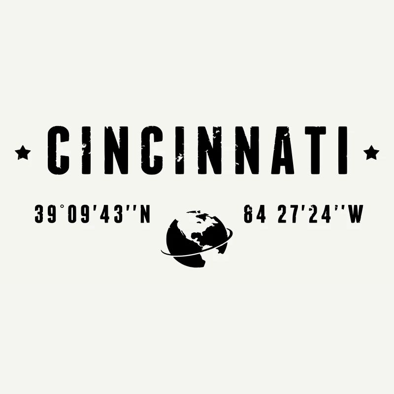 Cincinnati Ohio Coordinates Gps Globe