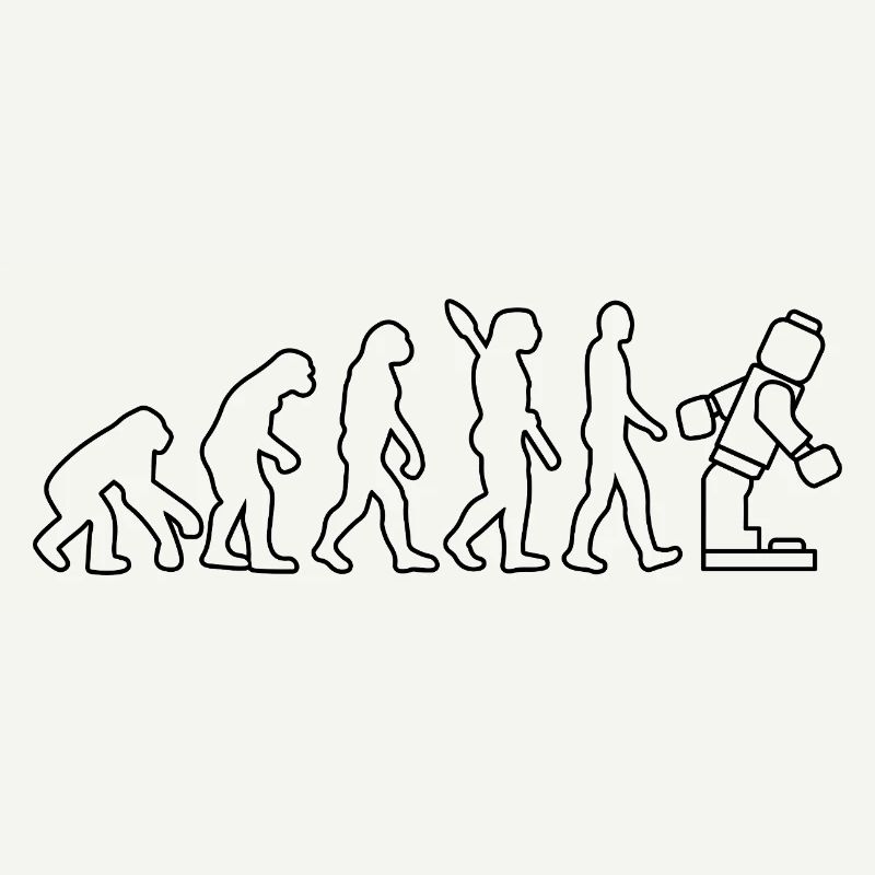 Clamping Brick Evolution Humanity Studded Brick