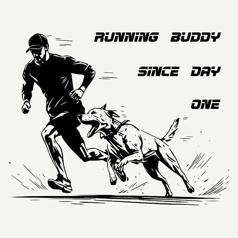 Jogging avec un compagnon de course canin