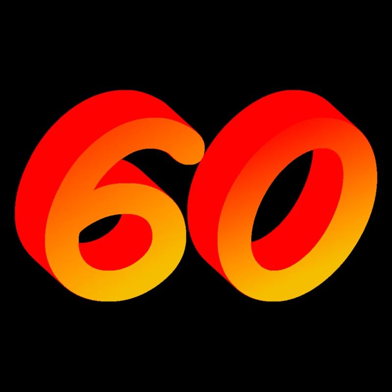 verschenken, 60 orange verlauf
