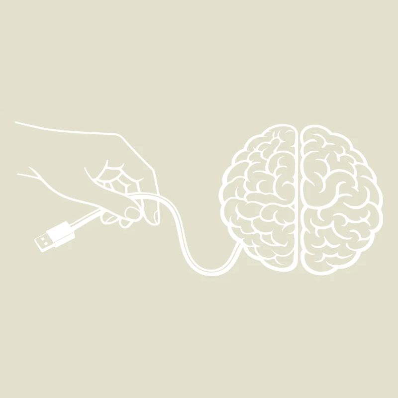 Brain Head Cable Connector Artificial Intelligence