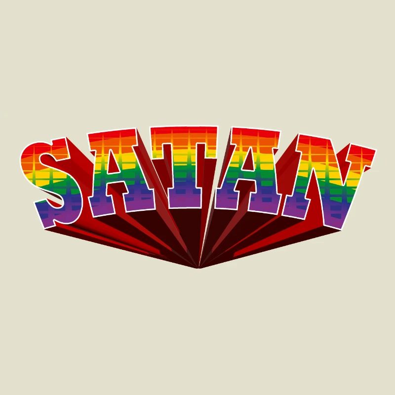 Satan Rainbow Text