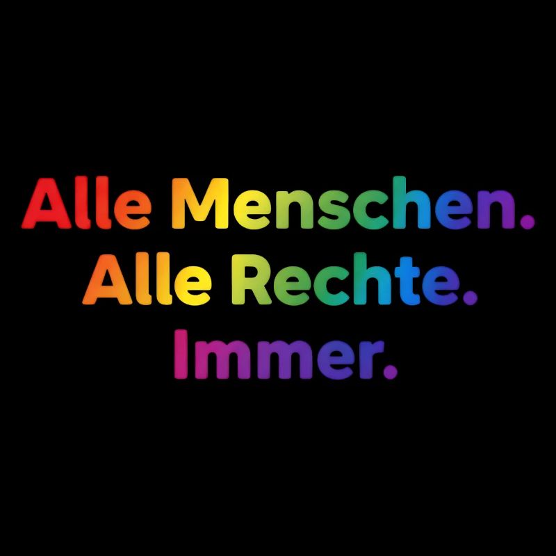 Alle Menschen Alle Rechte Immer Statement