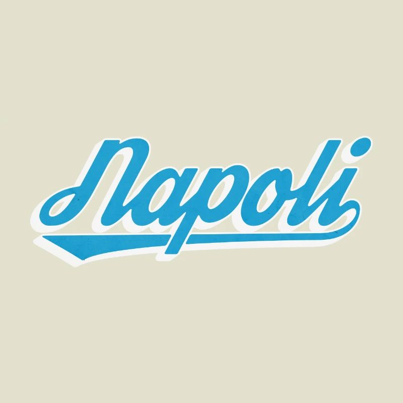 Napoli Retro Script Blau