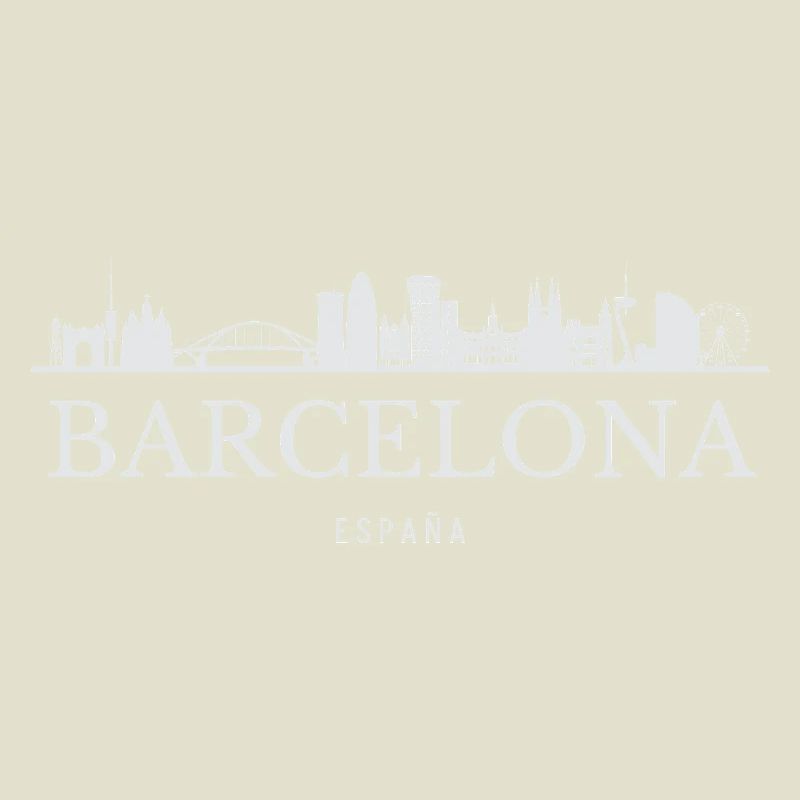 Barcelone Skyline, Barcelone, Espagne