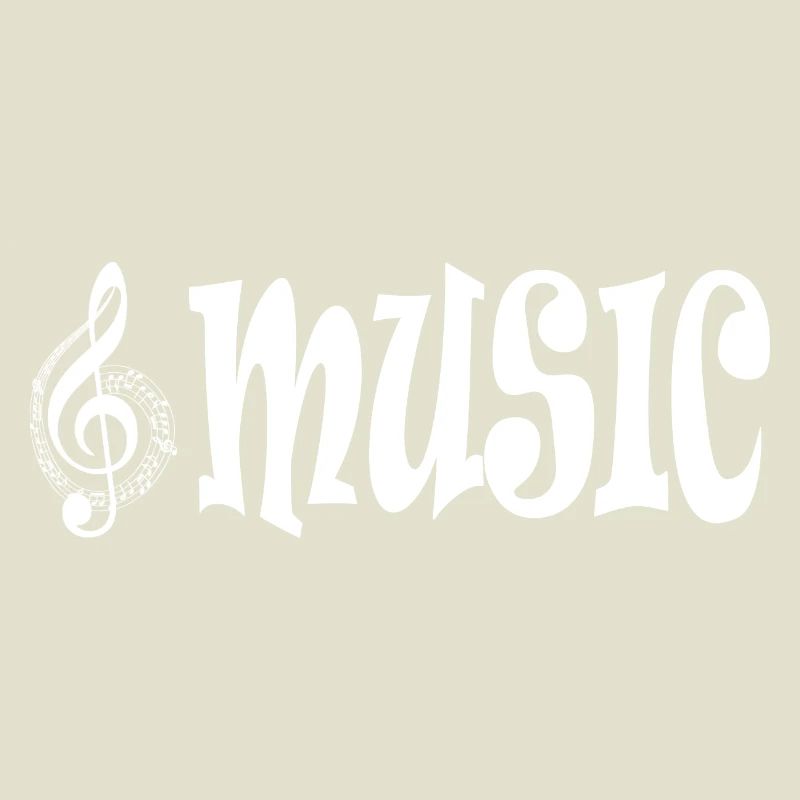 Music - Retro Classic Typography Style