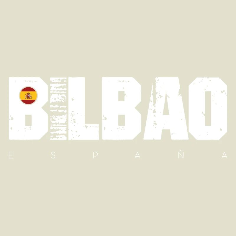 Big Bad Typographie en détresse avec drapeau espagnol