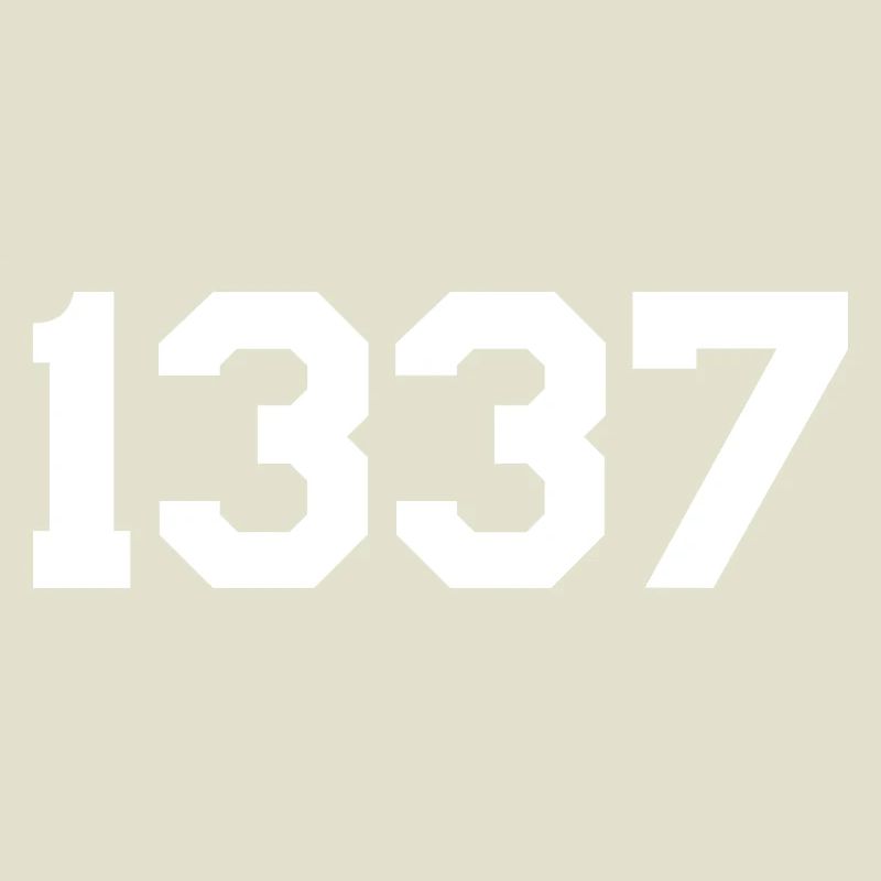 1337 – White Text Design