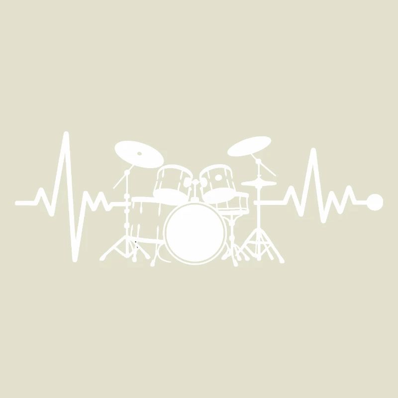 Herzschlag Drumset Kunst