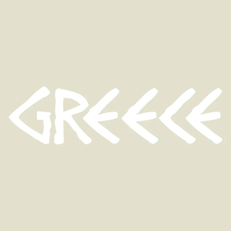 Glyphes grecs avec motif de flèche