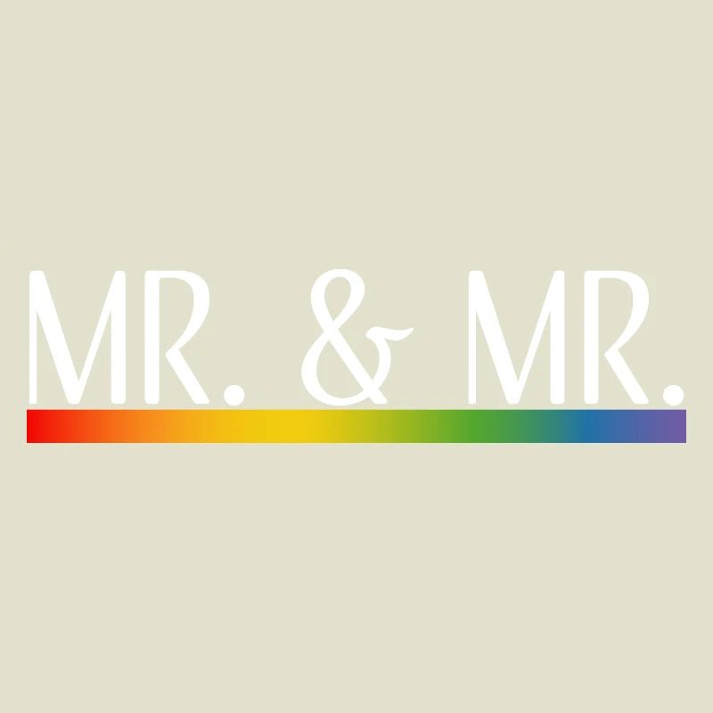 Rayures arc-en-ciel M. et M. blanc