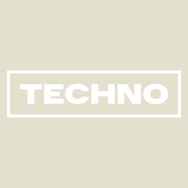 Conception de logo de musique techno
