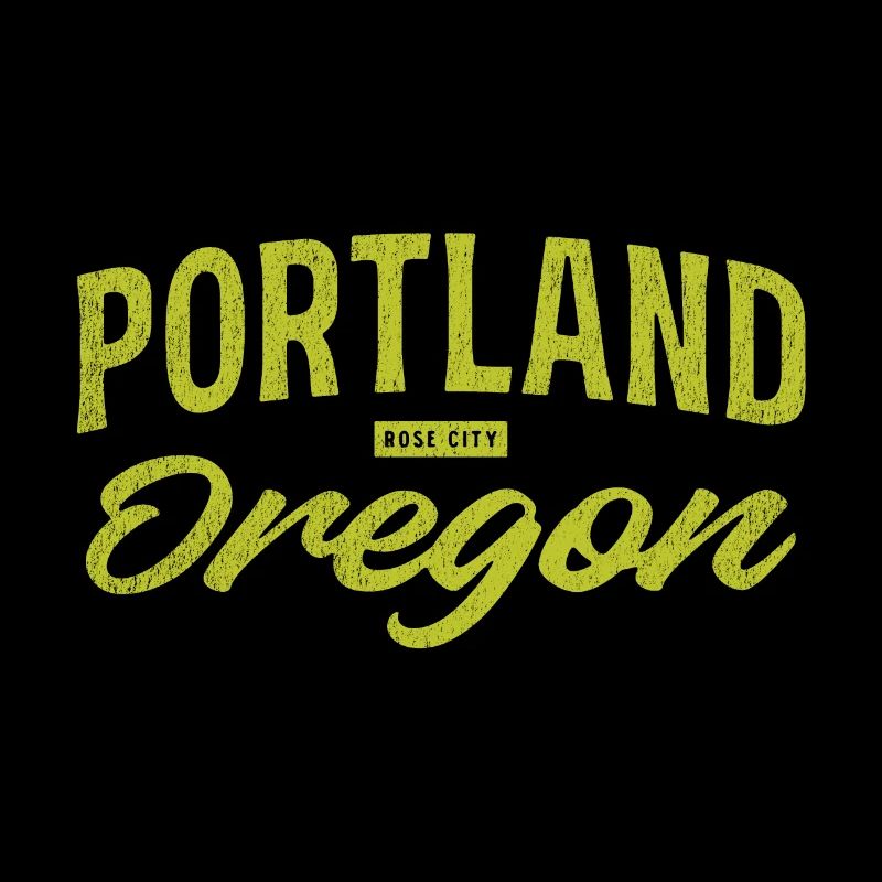 Portland Oregon Vintage Script
