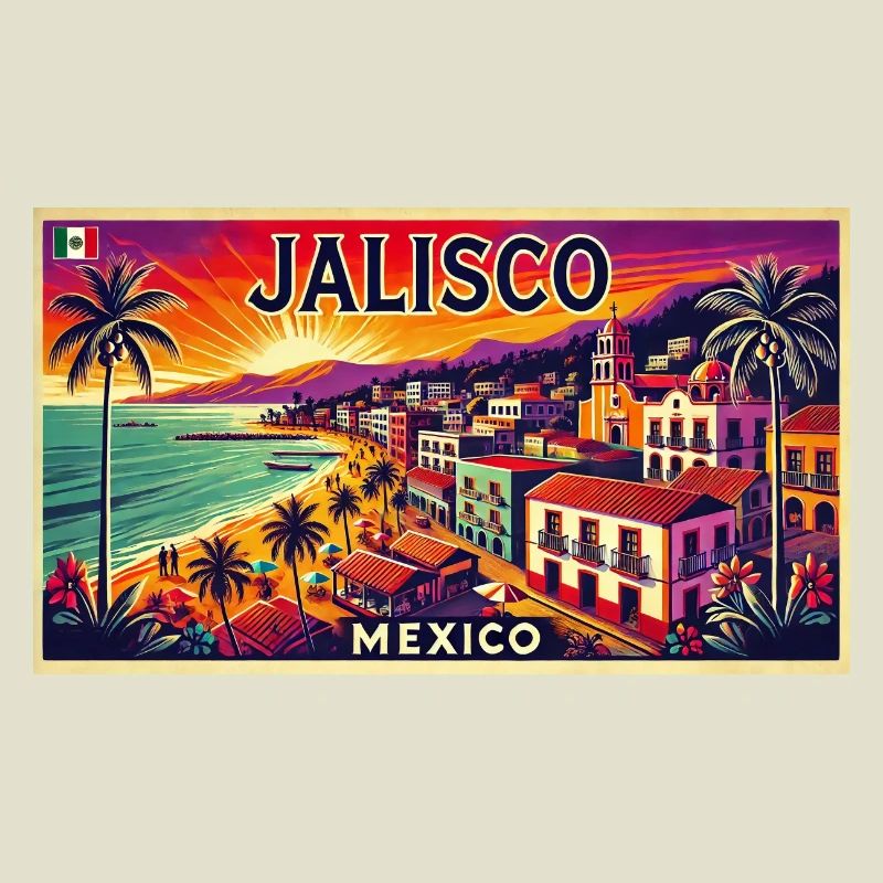 Design de palmier de plage Jalisco Mexico