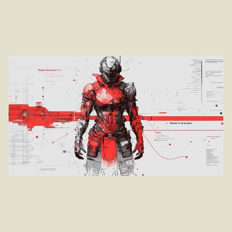 Futuristic Cyber Samurai