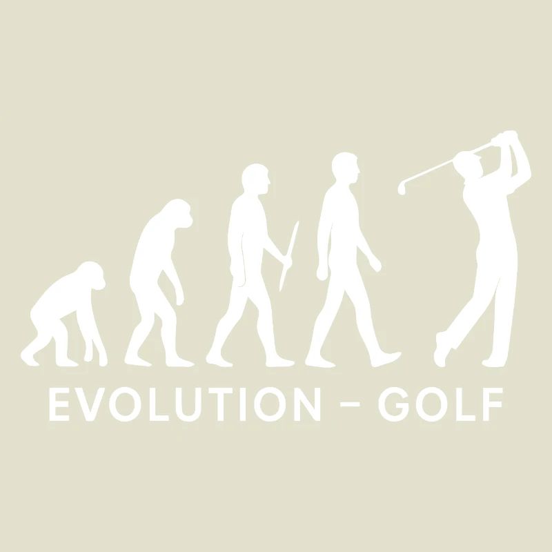 Evolution Golf Drôle Golfeur Humour Design