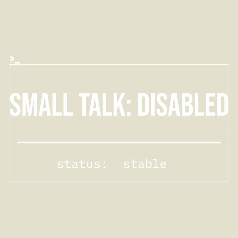 Small Talk: Disabled Status