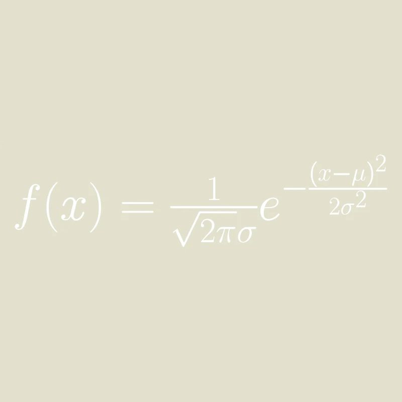 Gaussian bell curve