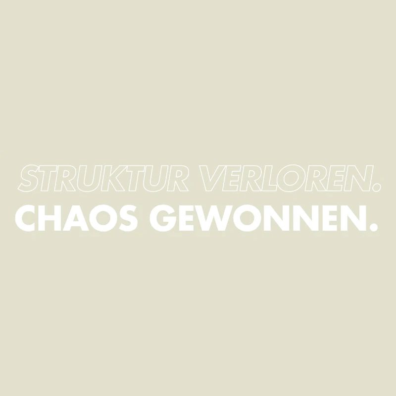 Structure lost, chaos won