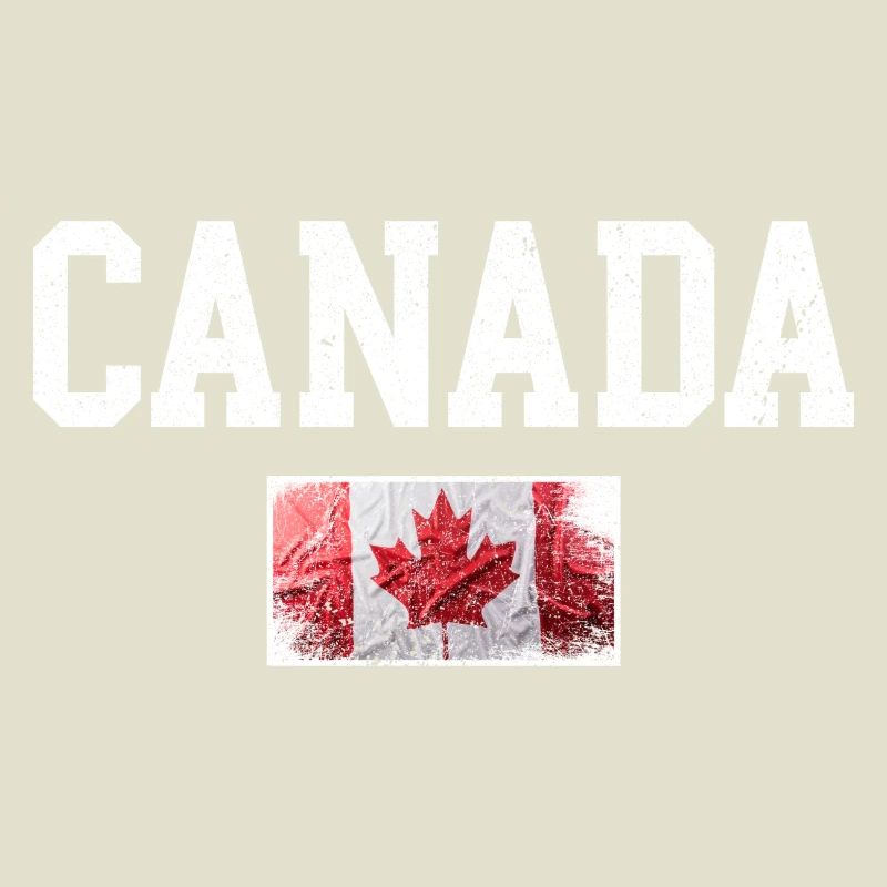 Distressed Kanada Maple Flagge