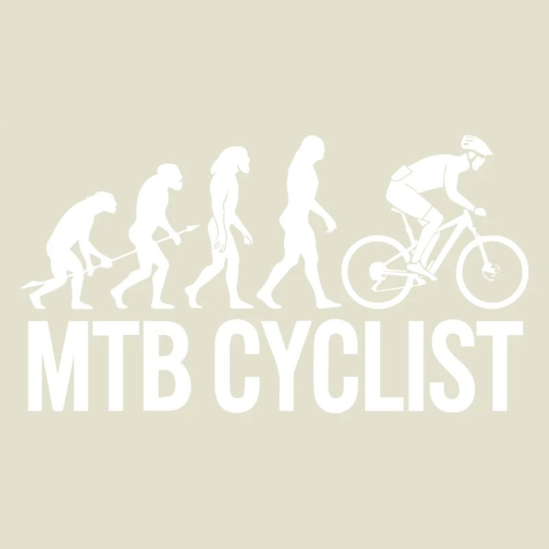 Evolution einer MTB-Radfahrer-Silhouette