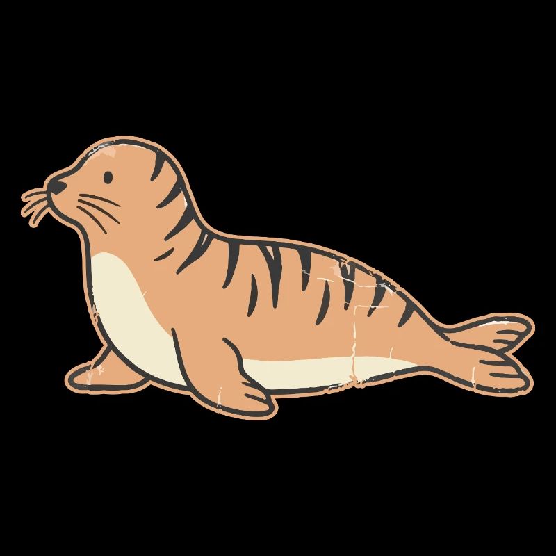 Coastal Seal Illustration