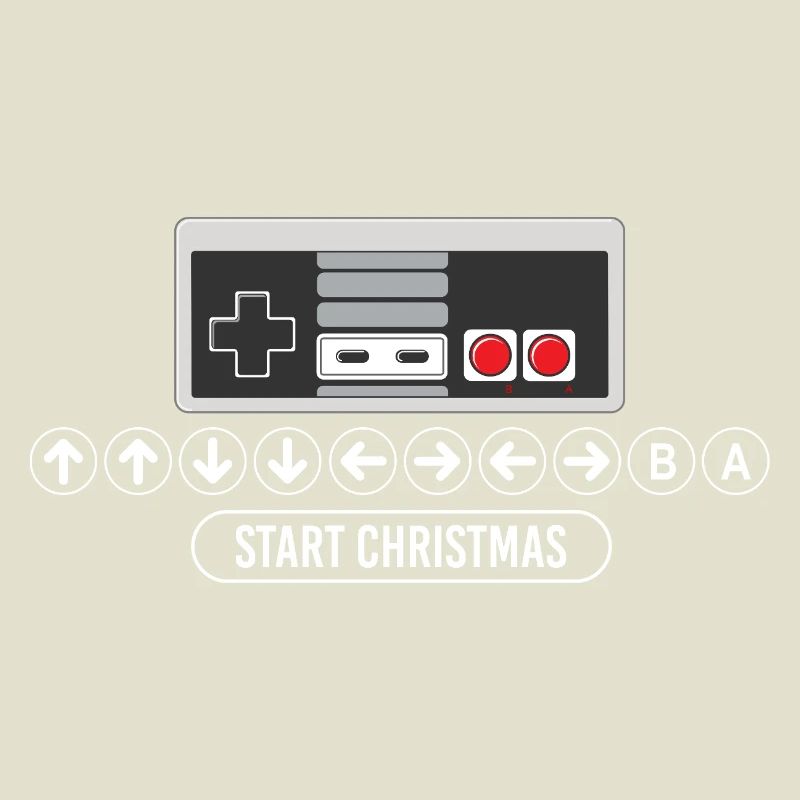 Cheat-Code Start Weihnachten Gaming Gamer Videospiel