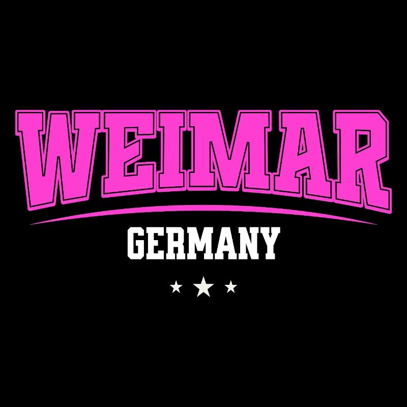 Weimar Deutschland Pink Retro-Logo