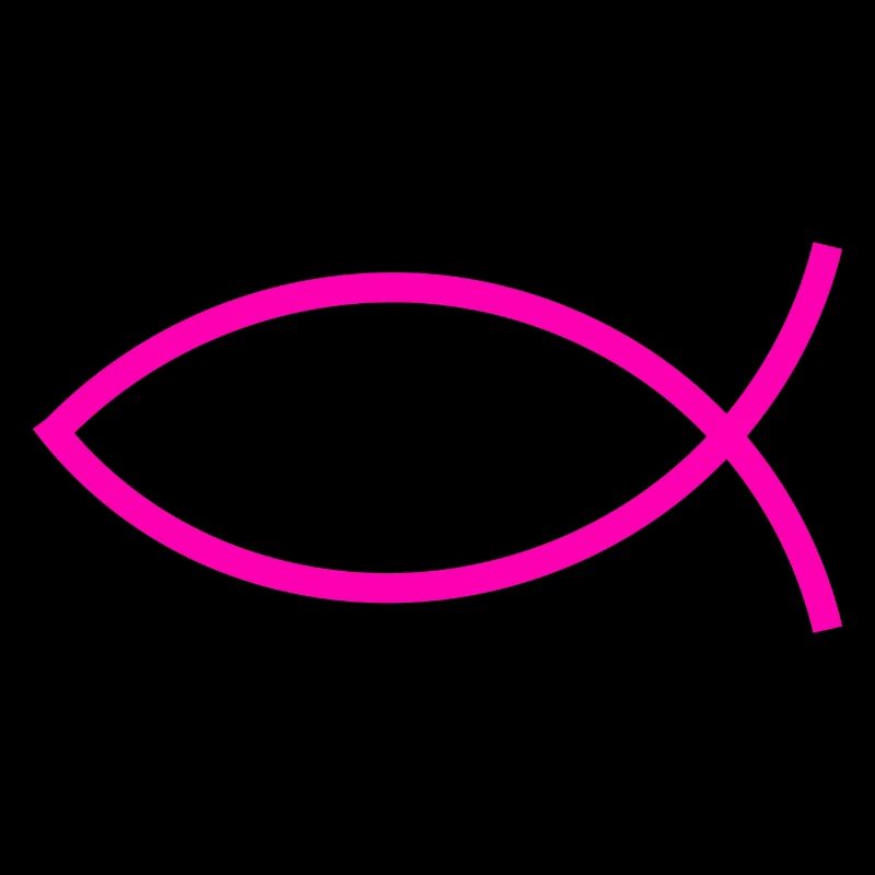 Jesus fish pink ichthys fish fish fish