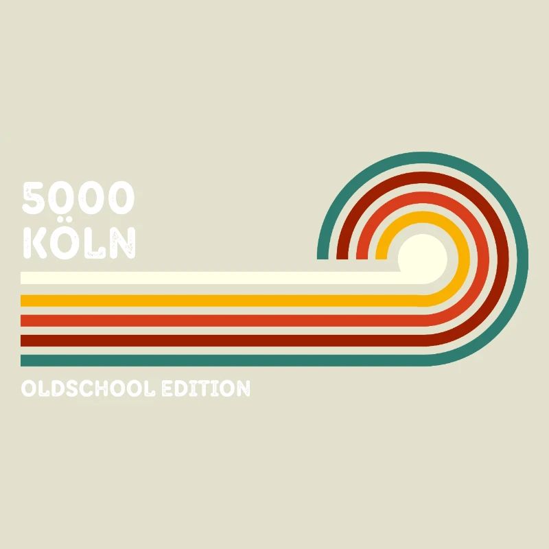 Cologne Retro Shirt Oldschool 5000 Zip Code Souvenir