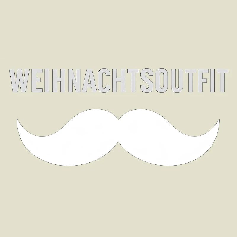 Tenue de Noël avec moustache