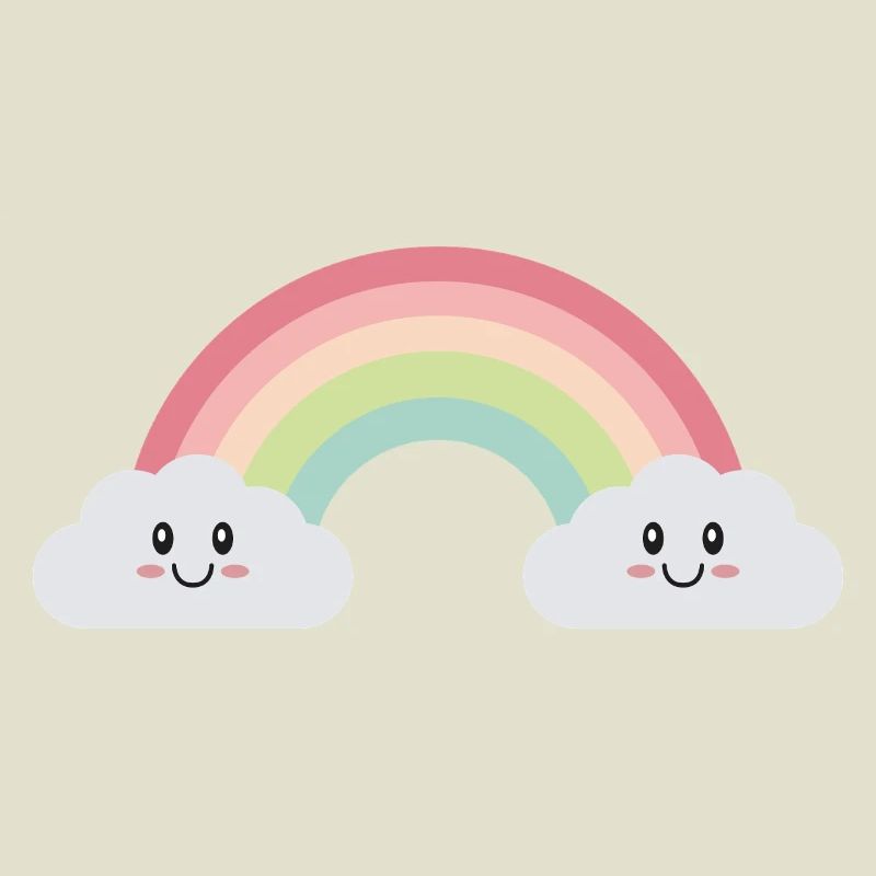 Rainbow clouds