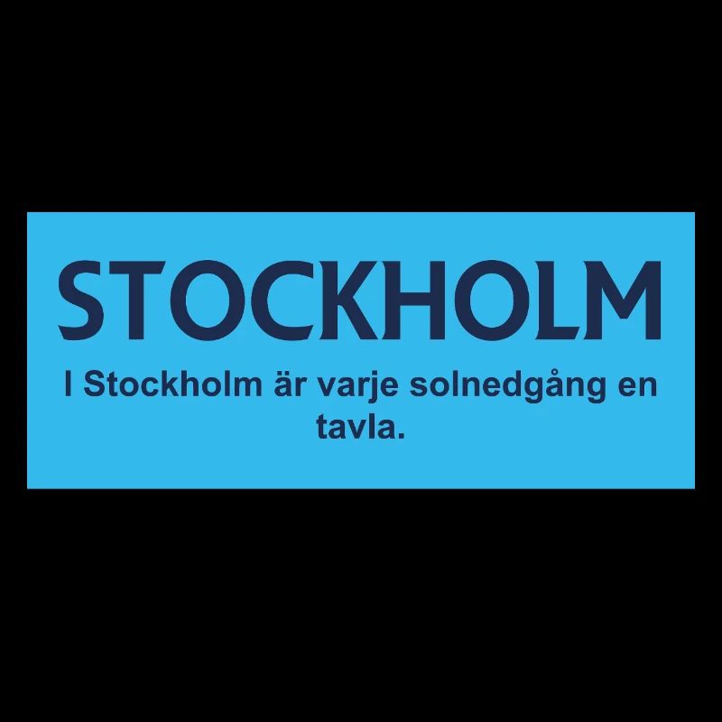 Conception de panneau de coucher de soleil à Stockholm