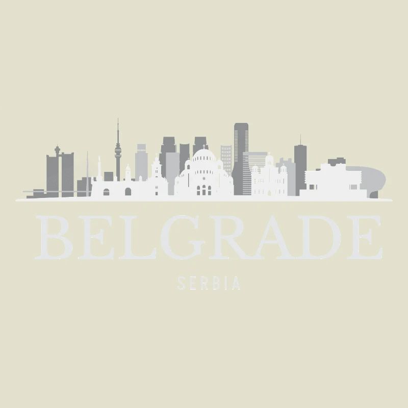Silhouette de Belgrade, Belgrade Serbie