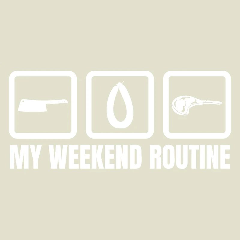 Routine du week-end chez le boucher