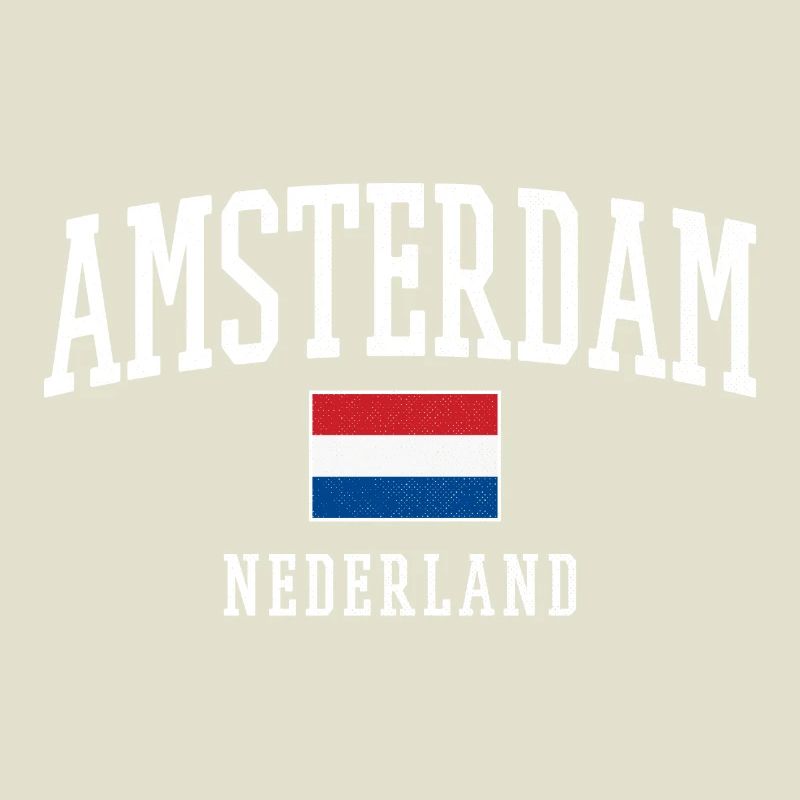 Conception du drapeau Amsterdam NL