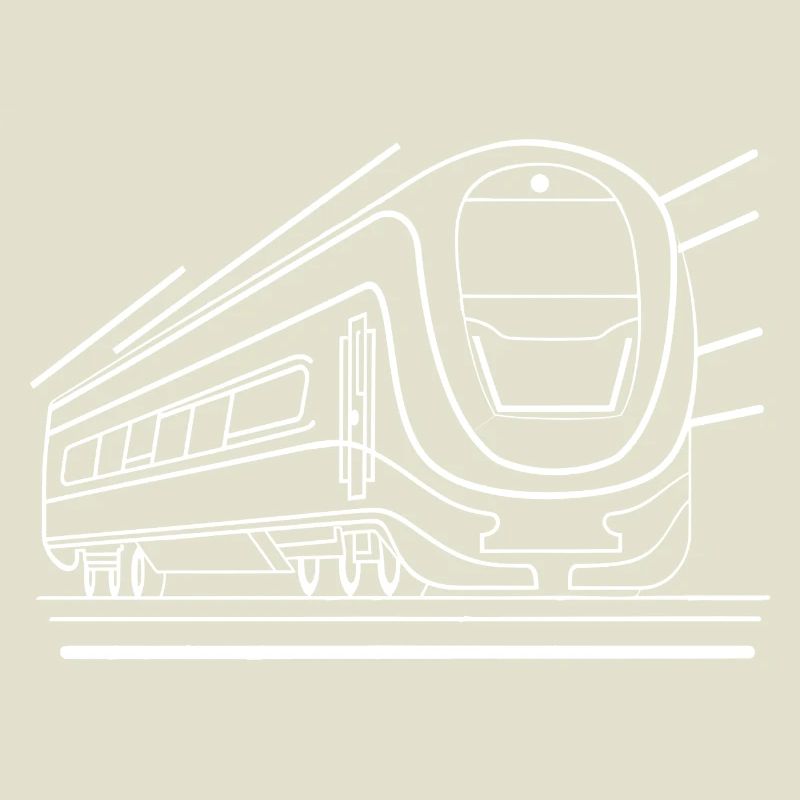Look de bande dessinée de train